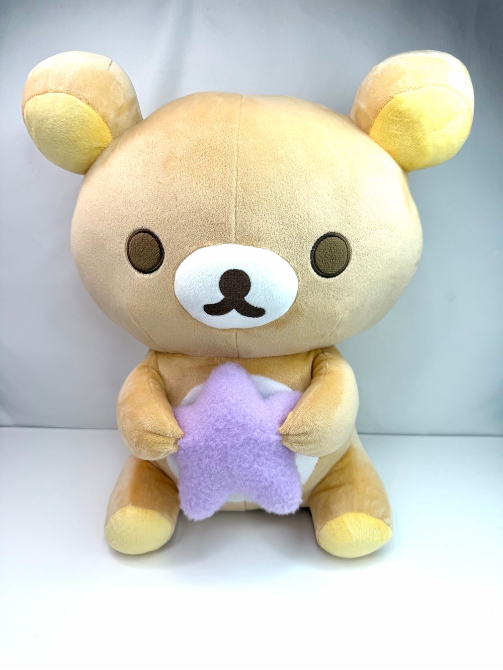 San-X Rilakkuma Holding Purple Star 16" Large Plush